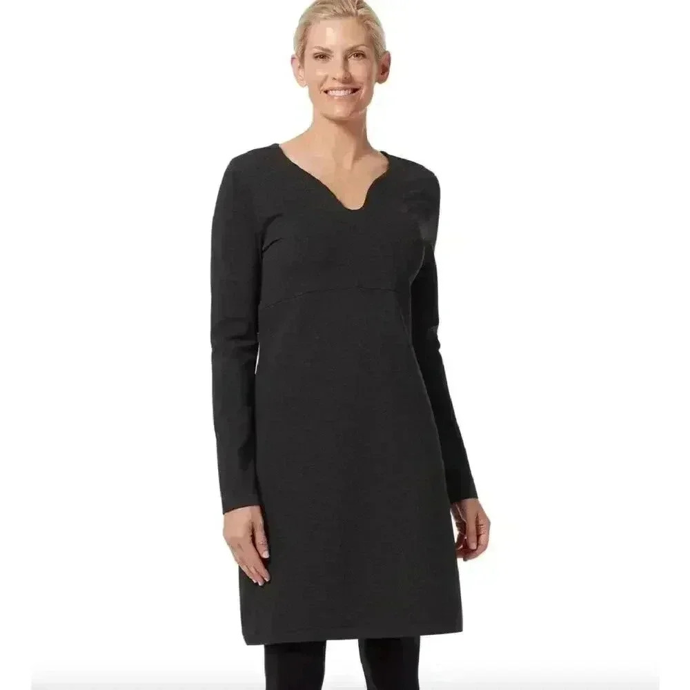 Royal Robbins Geneva Ponte Dress Gray Size S New